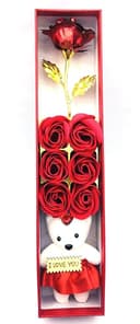 INDUSSELLER Rose Teddy Gift